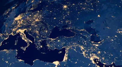 Satellite photo of the Black Sea